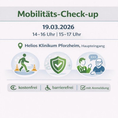Mobilitäts-Check-up im Helios Klinikum Pforzheim am 19. März